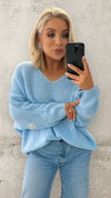 THE STARLIGHT KNIT - BABY BLUE Knitwear Gigi Lu 