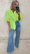 THE SOLEIL POP COTTON BLOUSE Tops & Jumpers Coco Boutique 