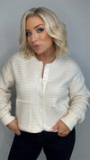THE AURORA BOMBER - CREAM Knitwear Neline 