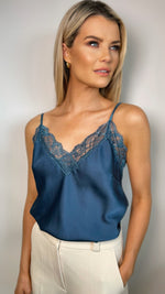 CAMILLA SILKY CAMI - RICH BLUE Coco Boutique 