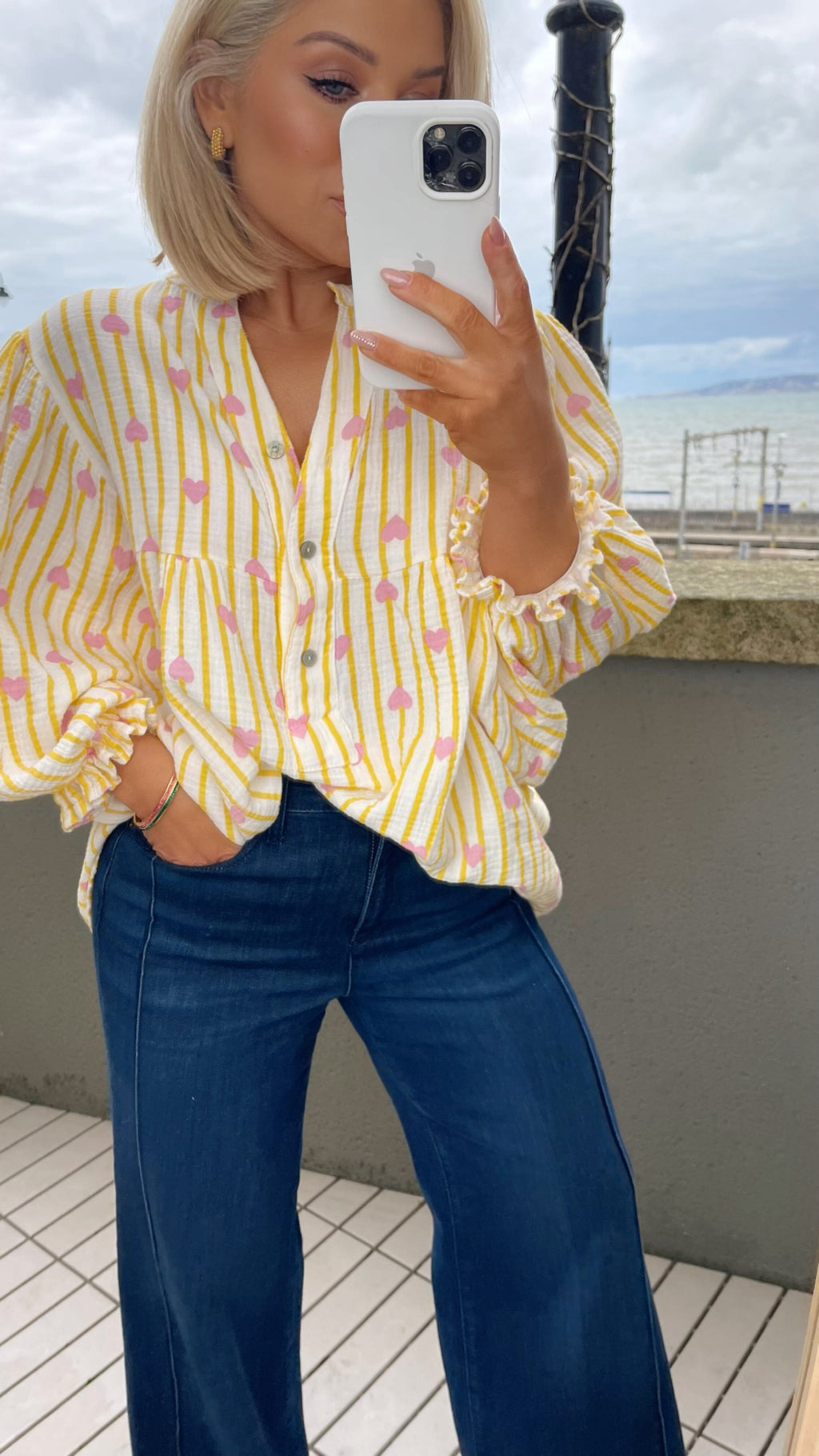 HARMONY SWEETHEART TOP - LEMON Tops & Jumpers Noeline 