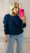 THE ALPINA LUXE KNIT - NAVY Knitwear Mayeli 