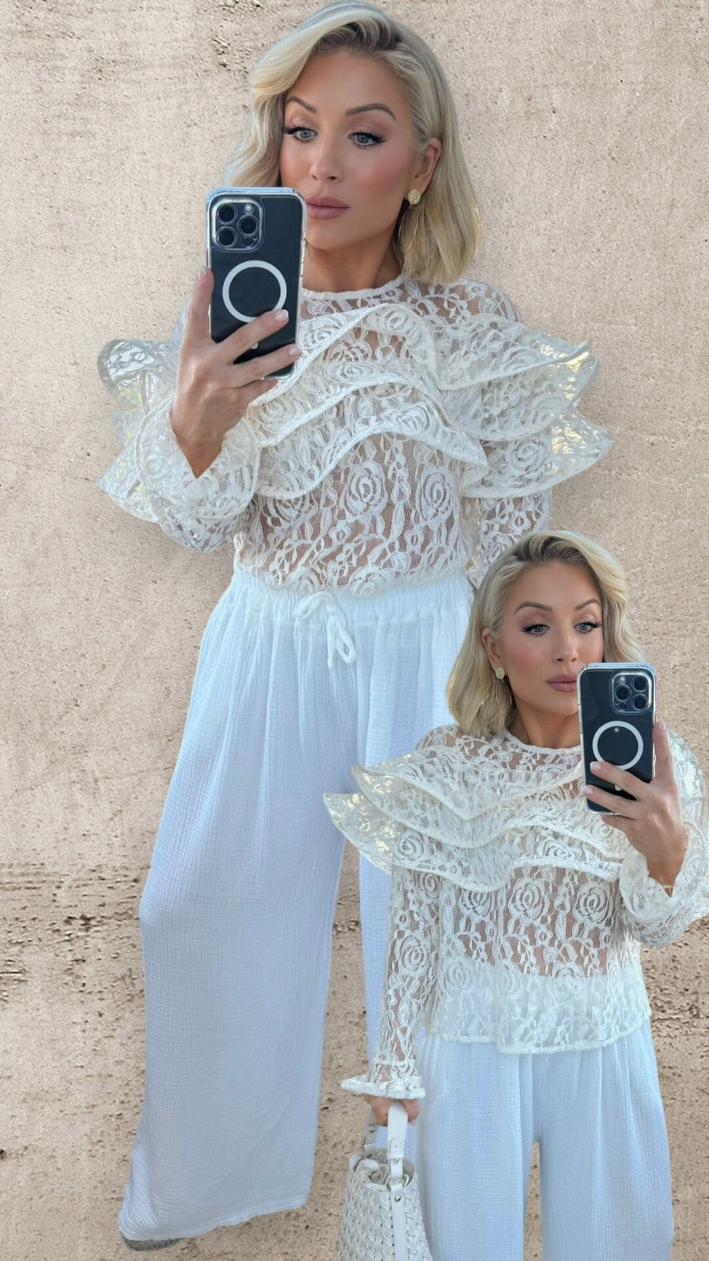 THE ARABELLA LACE BLOUSE Tops & Jumpers CG Luxe 