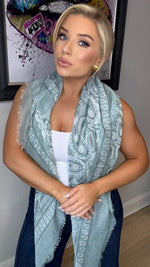 THE PAISLEY SCARF - SAGE Jewellery & Accessories Coco Accessories 