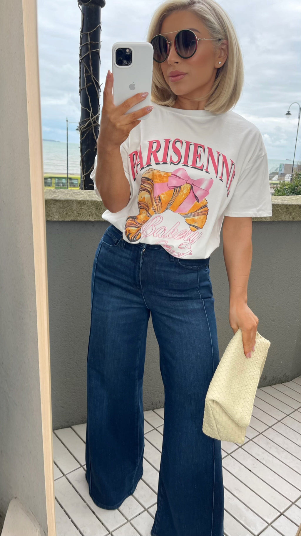 PARIS PASTRY T-SHIRT- CREAM Tops & Jumpers LUMIN 