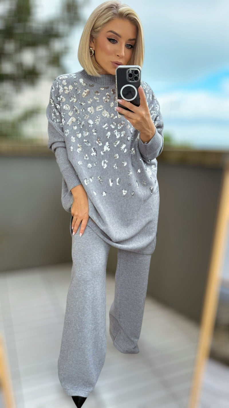 THE LUXE LEOPARD CO-ORD Co-ord set White Piece 