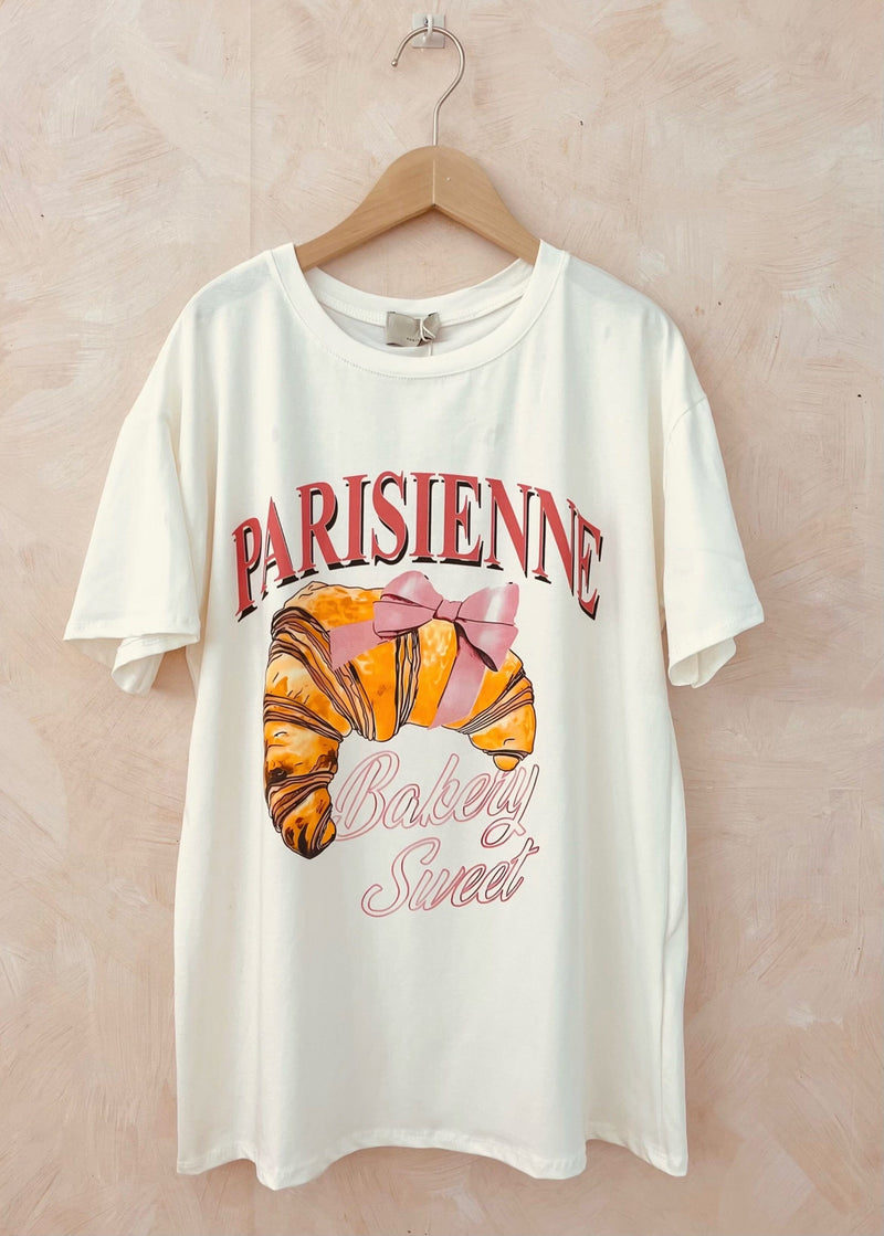 PARIS PASTRY T-SHIRT- CREAM Tops & Jumpers LUMIN 