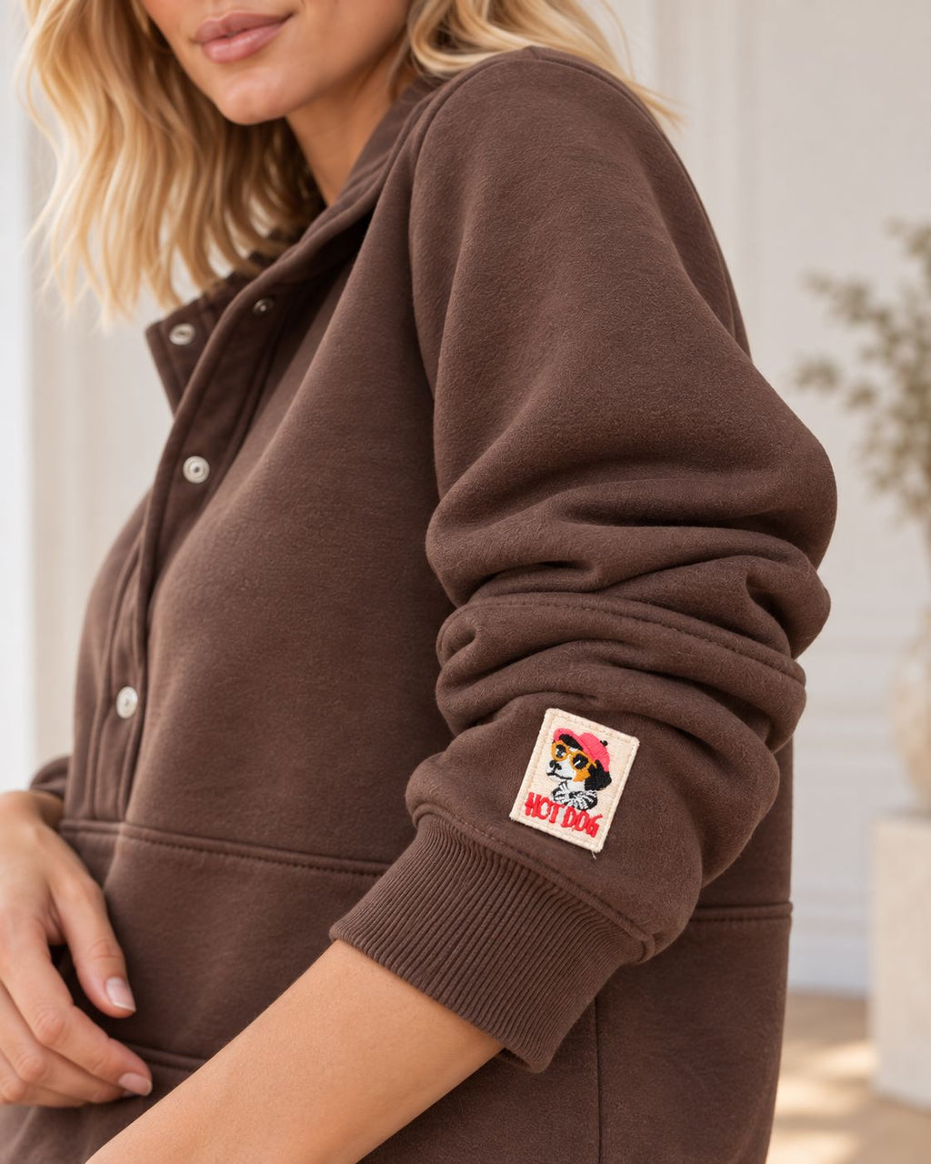 THE MARLOW SWEATSHIRT - CHOCO Sweatshirt Avril Vin 