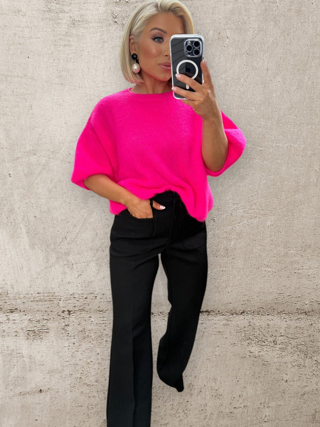 NEON POP KNIT - PINK Tops & Jumpers CG Luxe 