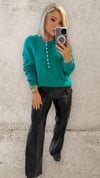 THE ALPINE HALF BUTTON - GREEN Knitwear Le Point Parisien 
