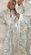 LEAH SNAKE PRINT JEANS Bottoms, Jeans & Skirts Coco Boutique 