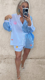 THE SORRENTO CO-ORD - BLUE Dresses Coco Boutique 