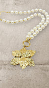 GOLDEN BLOSOM PEARL NECKLACE Jewellery & Accessories Coco Boutique 