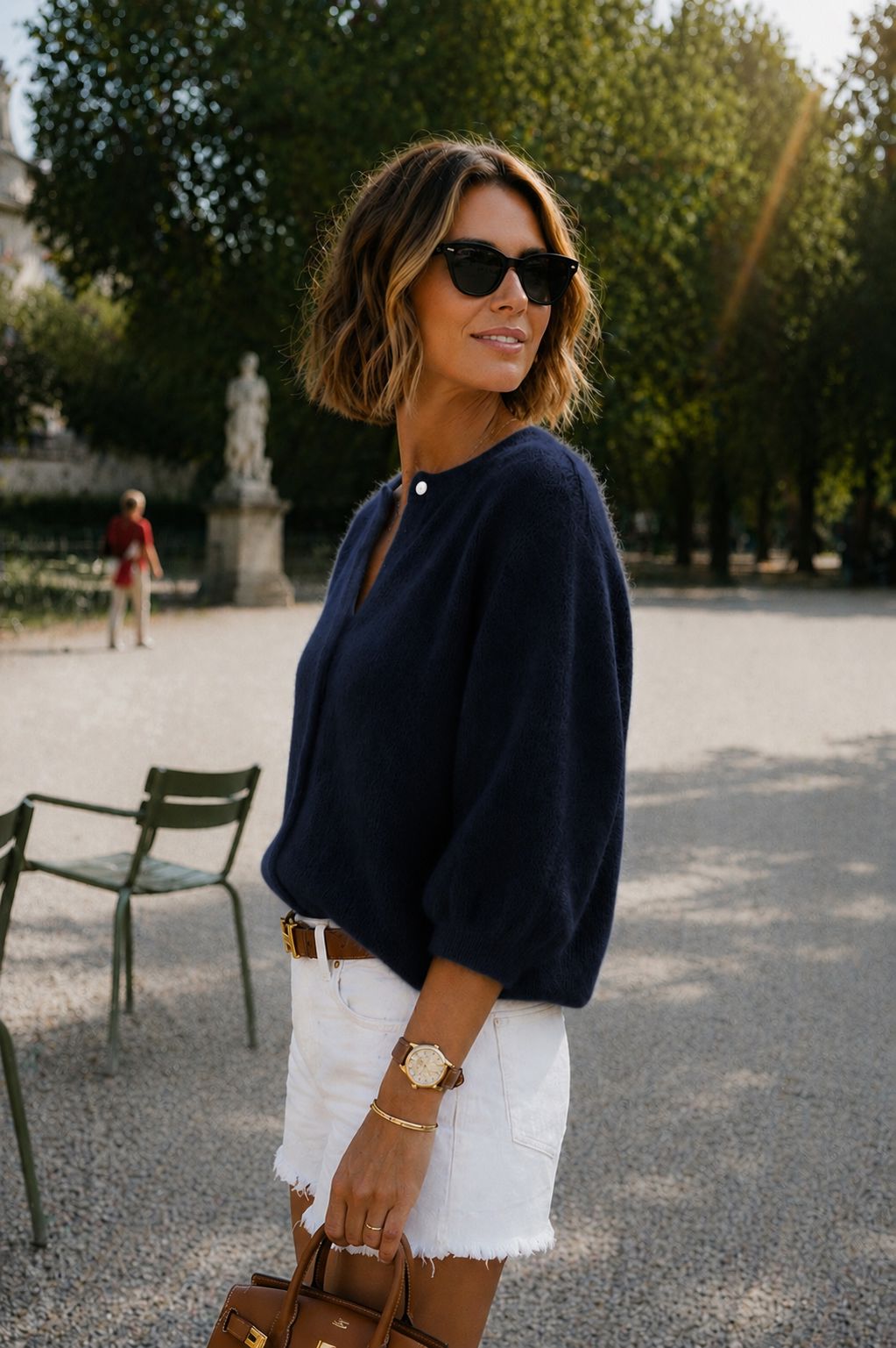 SUNDAE CLOUD CARDI - FRENCH NAVY Knitwear Neline 