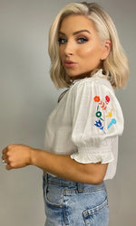 HAYDEE SHIRRED TOP - IVORY Tops & Jumpers Coco Boutique 