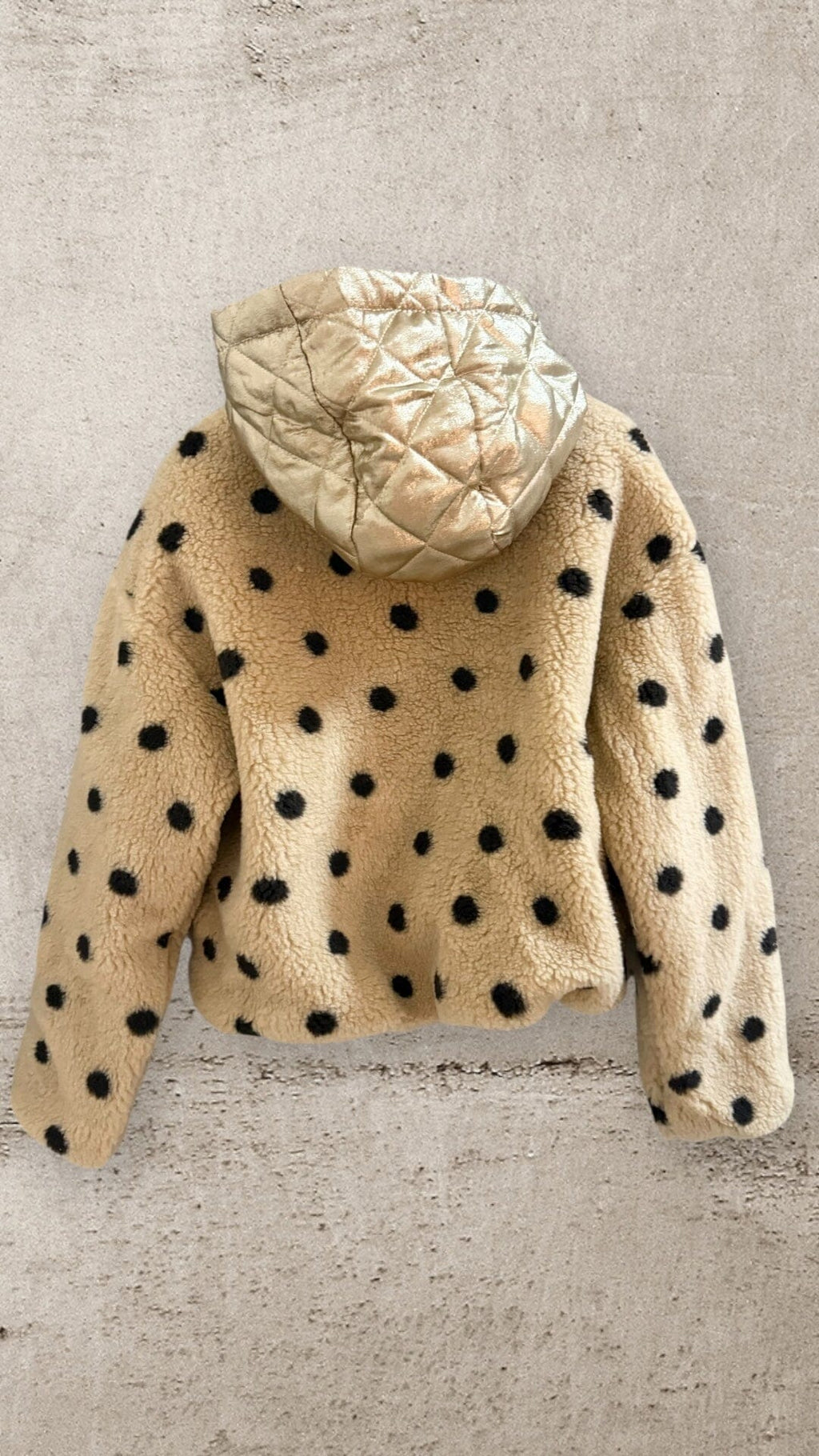 THE COLETE POLKA DOT FLEECE Coats & Blazers Avril Vin 
