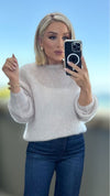 THE AMARA MOHAIR LUXURY KNIT - BEIGE Knitwear Gigi Lu 