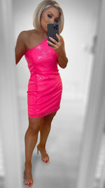 CLAUDINE SEQUIN DRESS - FLUO PINK Coco Boutique 