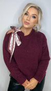 THE BORDEAUX BOW KNIT Knitwear Neline 