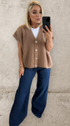 THE CAMILLE CARDIGAN - CARAMEL Knitwear Gigi Lu 