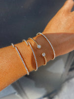 FAYE CRYSTAL BANGLE - GOLD & SILVER Coco Boutique 