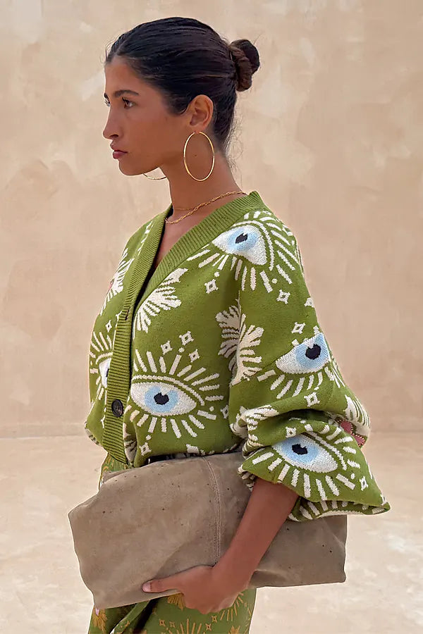 THE KHAKI EYE CARDIGAN Knitwear NFDS 