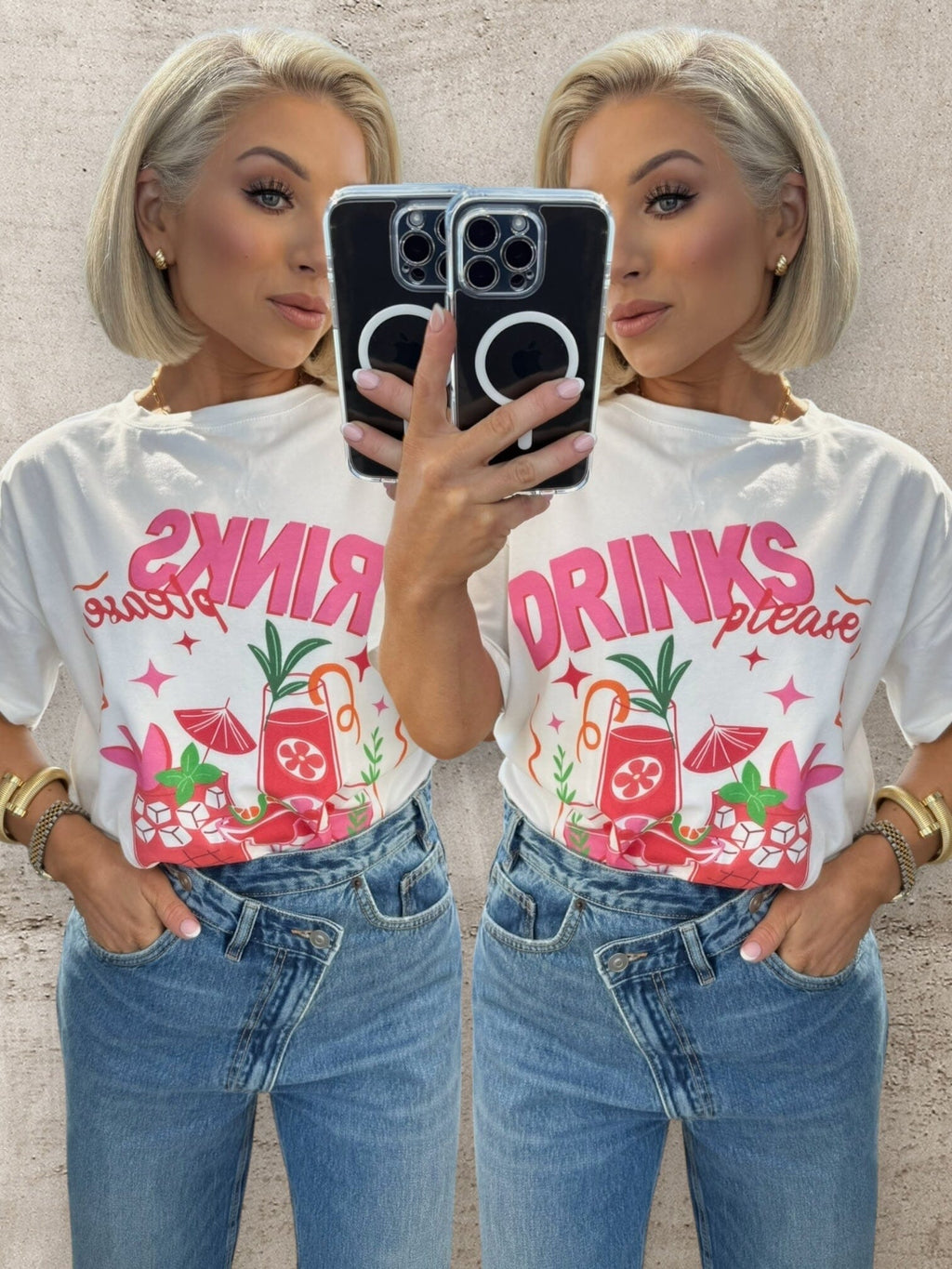 DRINKS PLEASE T-SHIRT Tops & Jumpers Coco Boutique 