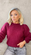 PETRA SUPER SOFT SWEATER - BURGUNDY