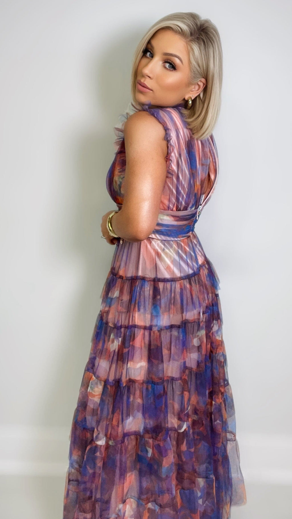 EMMIE TULLE PRINT DRESS Coco Boutique 