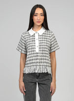 AMY TWEED TOP - CREAM Tops & Jumpers Agnes 