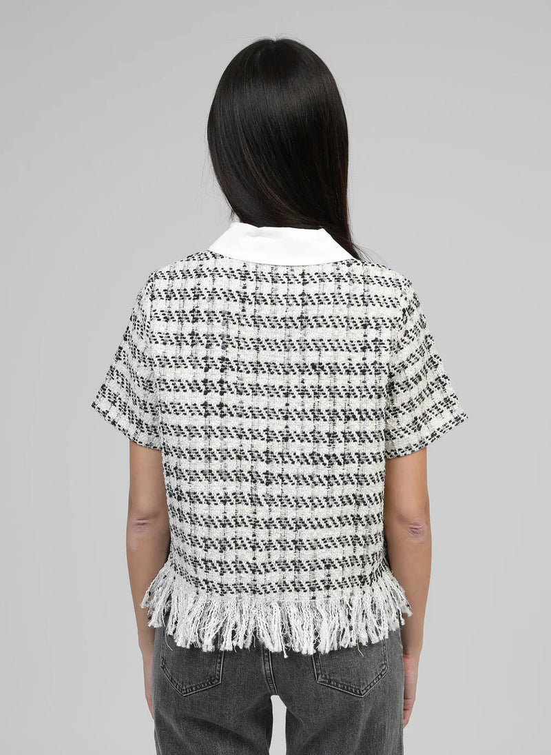 AMY TWEED TOP - CREAM Tops & Jumpers Agnes 