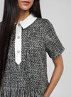 AMY TWEED TOP - BLACK Tops & Jumpers Agnes 