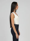 ALICE CREAM LACE-TRIM TANK Tops & Jumpers Agnes 