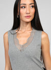 ALICE GREY LACE-TRIM TANK Tops & Jumpers Agnes 