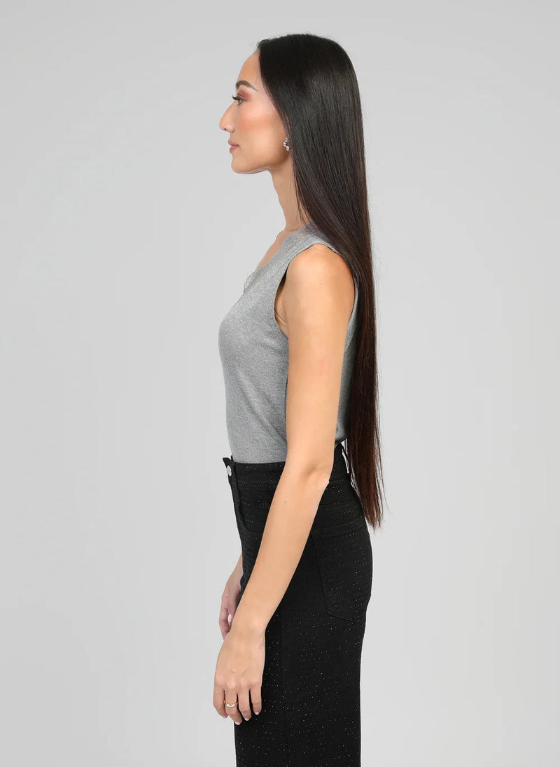 ALICE GREY LACE-TRIM TANK Tops & Jumpers Agnes 