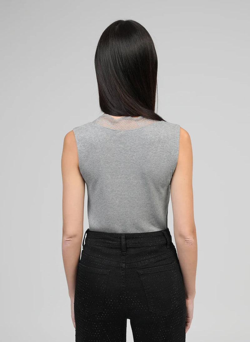 ALICE GREY LACE-TRIM TANK Tops & Jumpers Agnes 