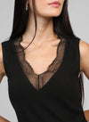 ALICE NOIR LACE-TRIM TANK Tops & Jumpers Agnes 