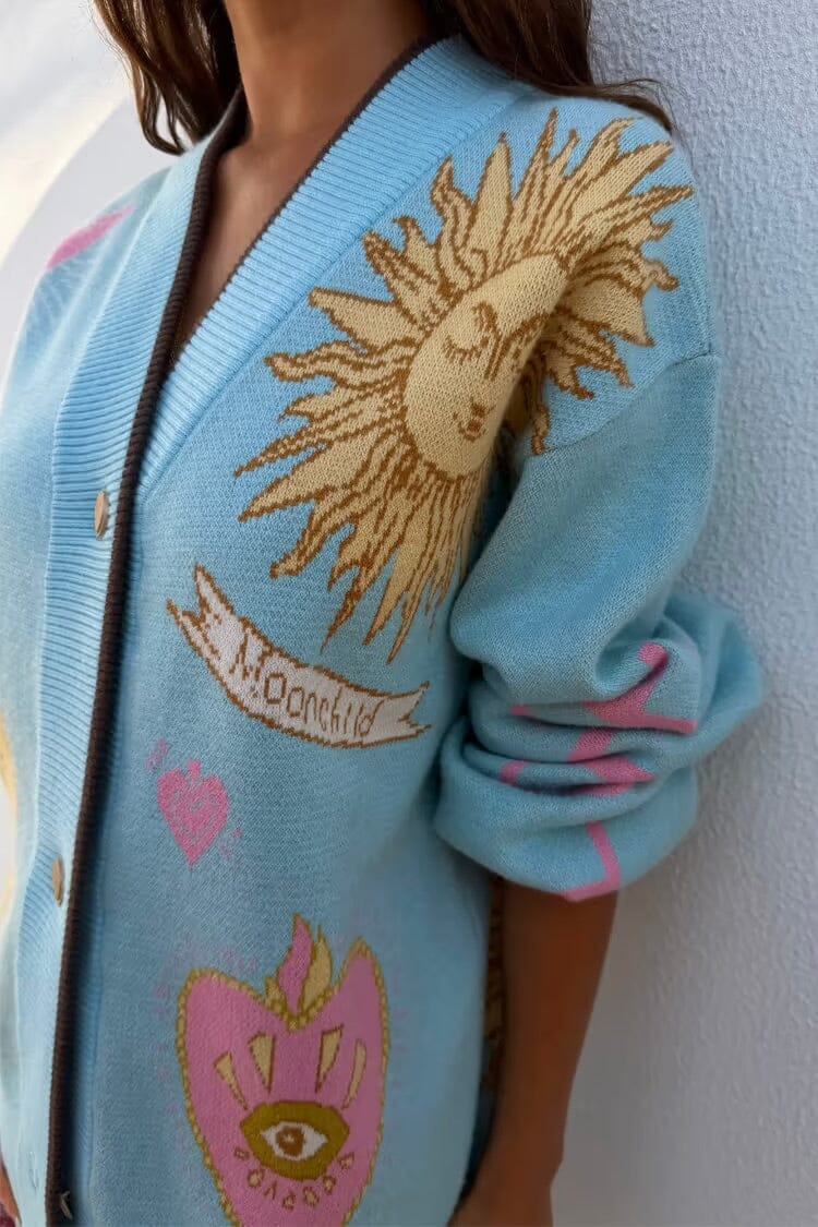 THE MYSTICAL CARDIGAN - BLUE Never Fully Dressed 