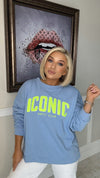 THE ICONIC SWEATSHIRT - BLUE Sweatshirt Coco Boutique 