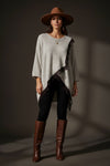 THE LUCIA LACE DRAPE KNIT - TAUPE Knitwear Avril Vin 