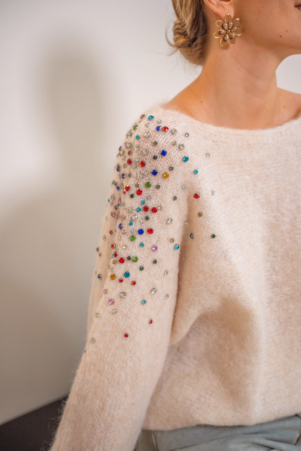 THE NIVEAH SWEATER - CREAM Tops & Jumpers Goldie S 