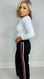 LUNA SPORTY TROUSER - BLACK & NEON POP Coco Boutique 
