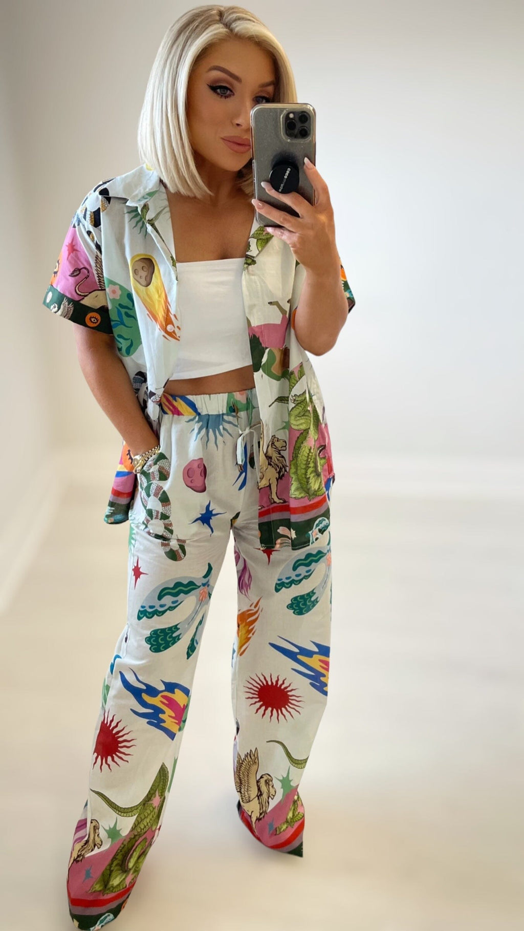 GALAXY COTTON TROUSERS Bottoms, Jeans & Skirts Retro May 
