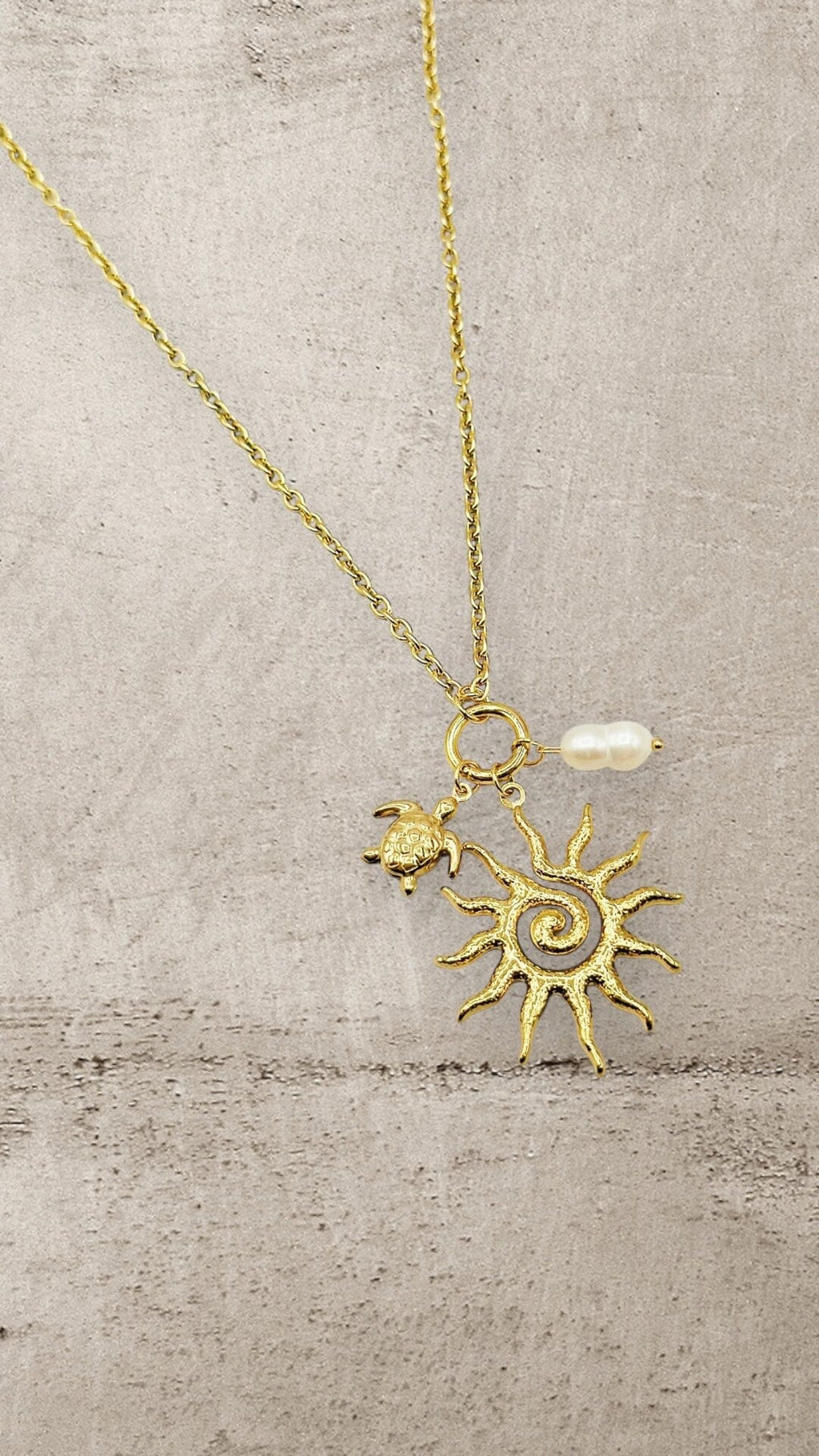 THE SOLANA SUN NECKLACE Jewellery & Accessories Coco Boutique 