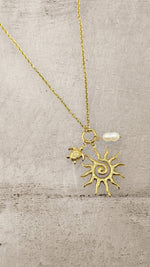THE SOLANA SUN NECKLACE Jewellery & Accessories Coco Boutique 