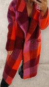 THE VALENCIA COAT - PINK/RED Coats & Blazers Neline 