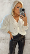 THE OPAL CARDIGAN - IVORY Knitwear Mayeli 
