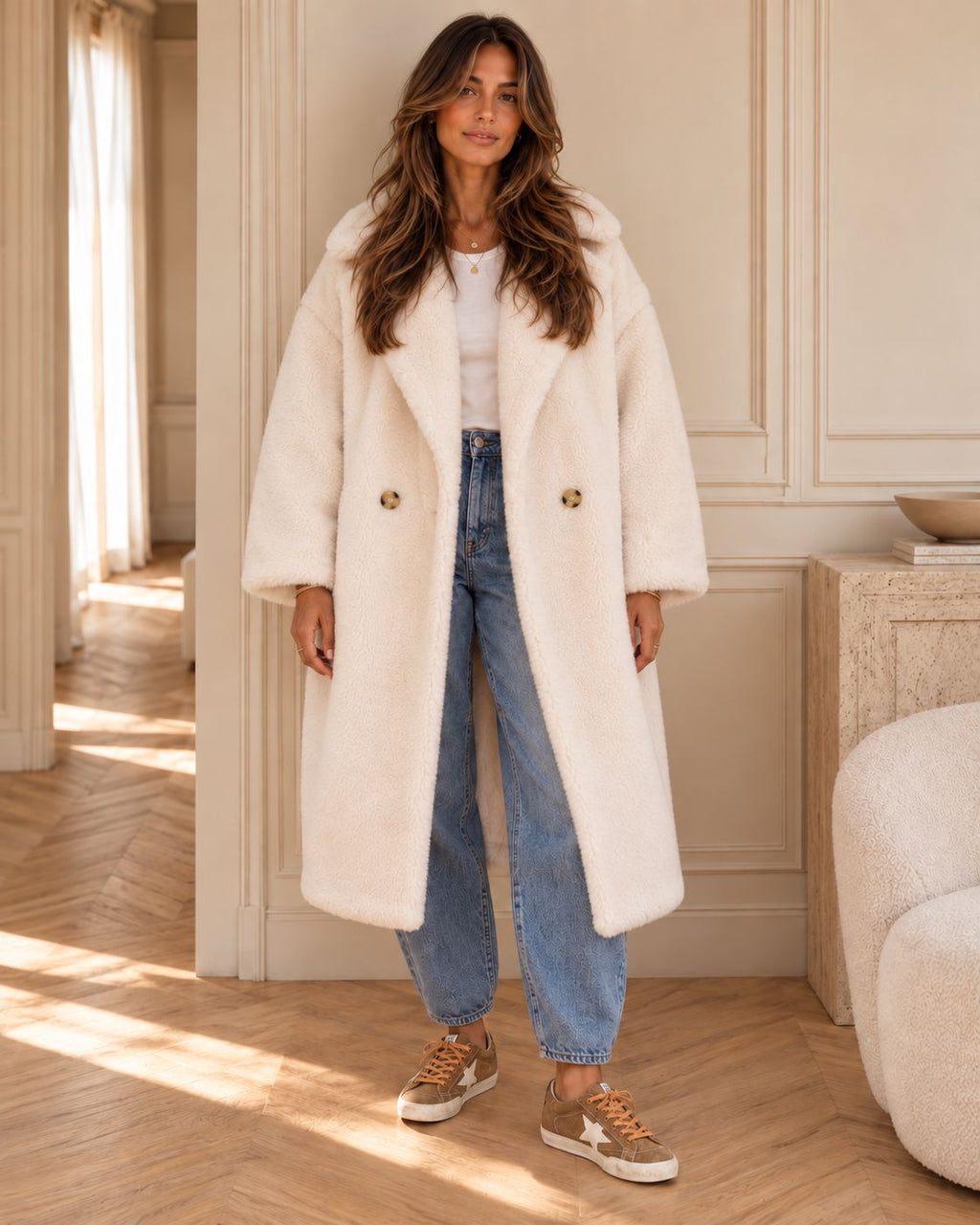 THE MAX SHEARLING COAT Coats & Blazers Flane Mood 