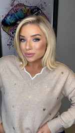 THE AMELIÉ HEART KNIT - BEIGE Knitwear VF Line 