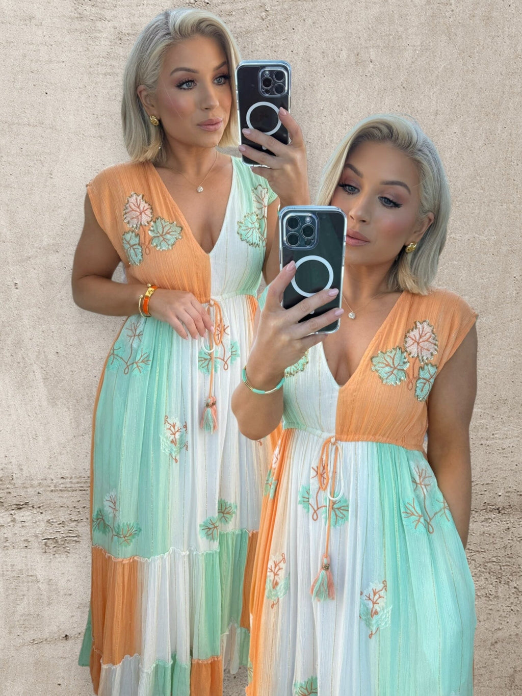 PALOMA MAXI - SUNSET SORBET Dresses Orlinn 